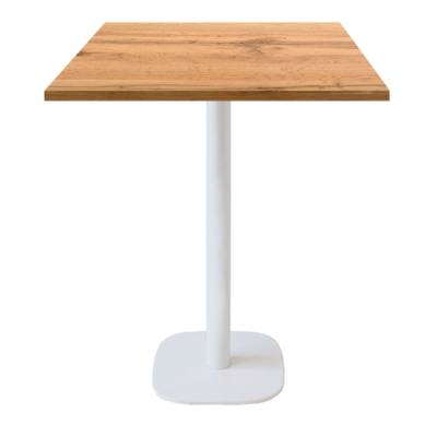 Mange-debout pied blanc 70x70cm chene armor - intérieur - RestooTab