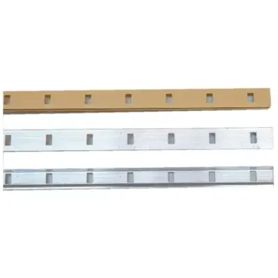 Crémaillère aluminium en applique 1340 VACHETTE - Anodisé argent - L.2 m - 290902 - BEZAULT SAS