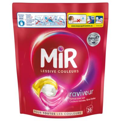 Lessive capsule Couleurs Doypack x20 - MIR LESSIVE