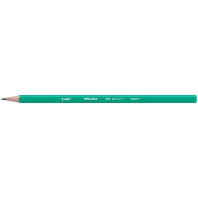 Crayon papier graphite Hexagonal ECO EVOLUTION 650 Résine SANS bois HB - BIC