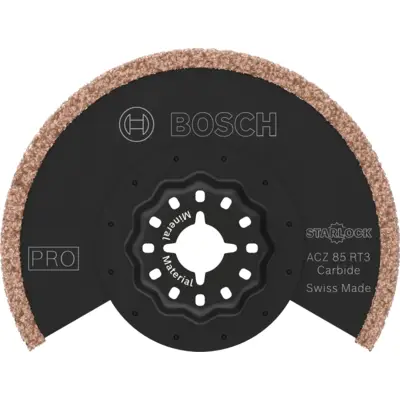 Lame de coupe segmentée à concrétion carbure Starlock PRO ACZ 85 RT3 - Grain 30, Ø 85 mm - BOSCH - 2608669120