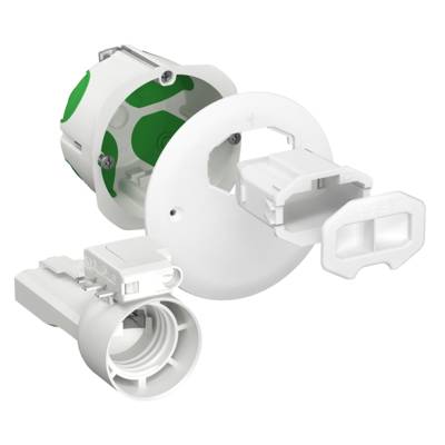 Boite d'applique DCL avec couvercle non affleurant connect douille E27 MULTIFIX AIR - Gedimat - SCHNEIDER ELECTRIC