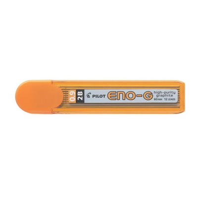 Etui de 12 mines qualité très résistante ENO G 0,9 mm 2B - PILOT
