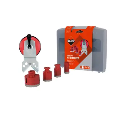 Kit 6 trépans diamantés DRYGRES - M14 Ø 6, 8, 20, 35, 50 et 68 mm - RUBI - 50996 - RUBI FR