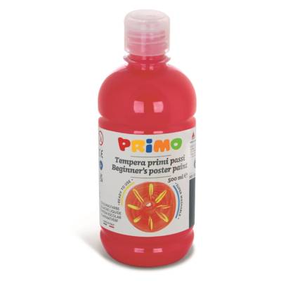 Gouache Ready-Mix Premier Pas 500 ml Flacon avec Bouchon Flux Control scarlet 380 - PRIMO
