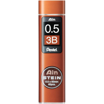Etui de 40 mines 0,5 mm AIN STEIN C275 dureté 3B - Pentel