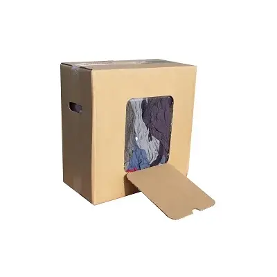 Carton de 10 Kg de chiffons coton couleur CRISTAL HYGIENE - ETC1034