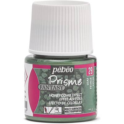 Flacon 45ml Peinture Fantasy Prisme à effet alvéolé VERT FEUILLE - PÉBÉO