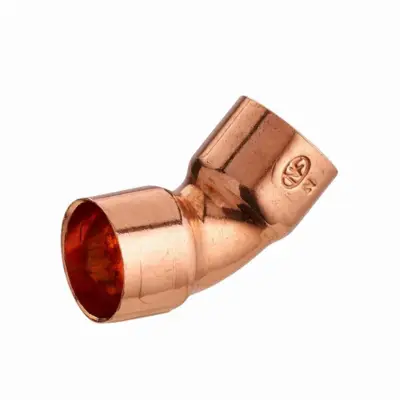 Coude cuivre à souder 45° double femelle égal NOYON & THIEBAULT - Ø 14 mm - 944-14L1