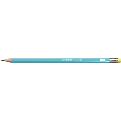 Crayon graphite pencil 160 bout gomme HB - bleu clair - STABILO