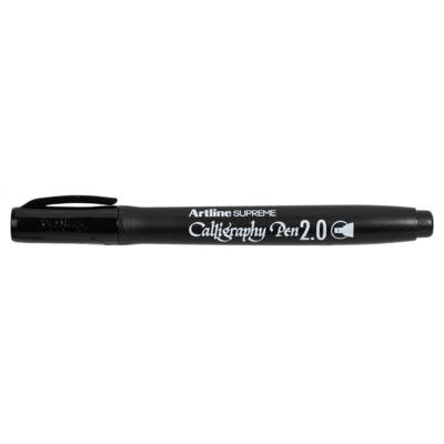 Marqueur Supreme Calligraphy Pen pointe 2 mm coloris noir - ARTLINE