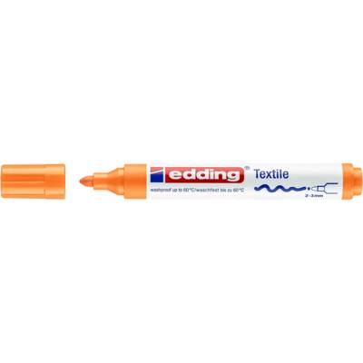 Marqueur pour textiles 4500 Orange fluOrescent 2-3 mm - EDDING