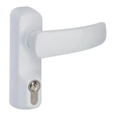 94011004T Poignée béquille, cylindre profile européen pour Idea - Blanc - CAVERS ISEO