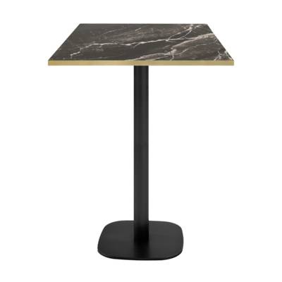 Mange-debout pied noir 60x60cm marbre royal chant laiton - intérieur - RestooTab