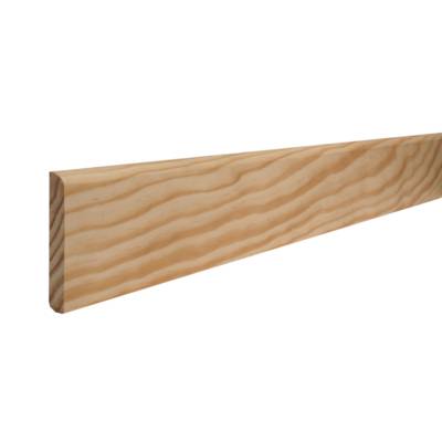 Plinthe Pin des Landes sans nœud bord arrondi - section 10 x 70 mm - Gedimat - SOTRINBOIS