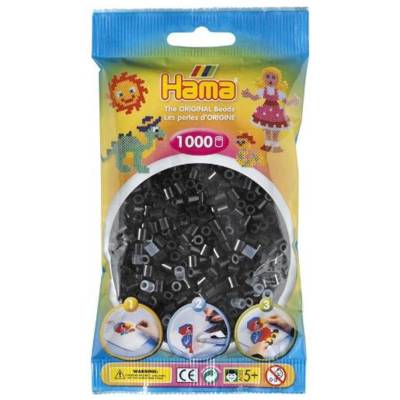 Sachet de 1000 Perles à repasser midi 5 mm Noir - HAMA