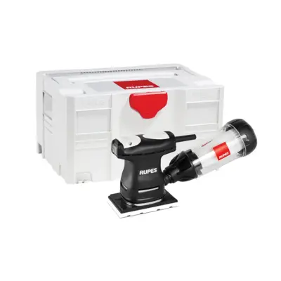 Mini ponceuse orbitale Ventury - 80 x 130 - 200 W - Avec contrôle de vitesse + Unité de filtrage dans Systainer - RUPES - LE71TE BOX -SYSTAINER