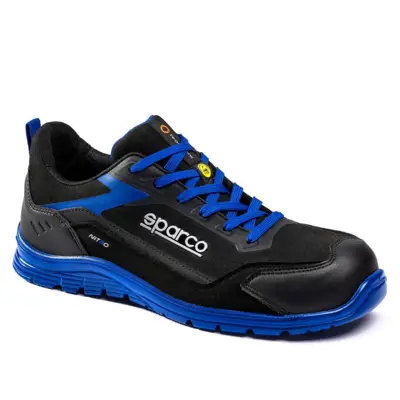 Chaussure de sécurité basse Nitro Advanced Noir/Bleu T.45 - SPARCO - 4502-11