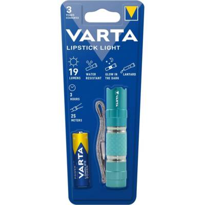 Torche LED Lipstick Light 1 Pile AAA Coloris Aléatoire Bleu / Rose - VARTA