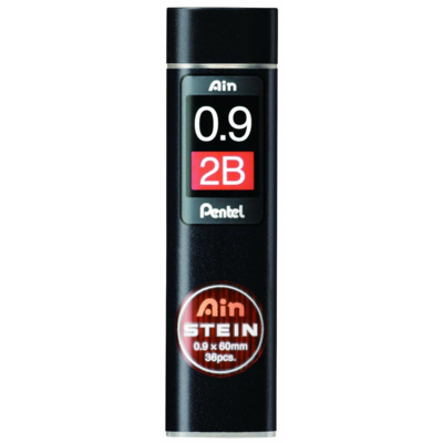 Etui de 36 mines 0,9 mm AIN STEIN C279 dureté 2B - Pentel