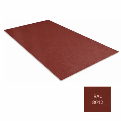 Tôle plane acier 75/100 1220 x 3000 mm RAL 8012 - BACACIER - COV90349 - BACACIER INDUSTRIES