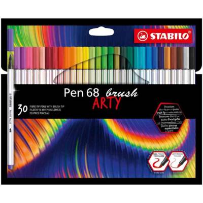 Feutre pinceau Pen 68 brush ARTY Edition, étui de 30 - STABILO