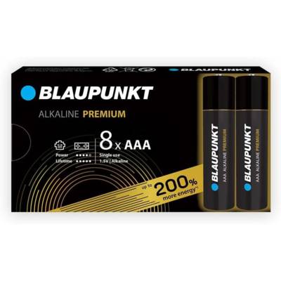 Paquet de 8 piles AAA alcalines PREMIUM - BLAUPUNKT