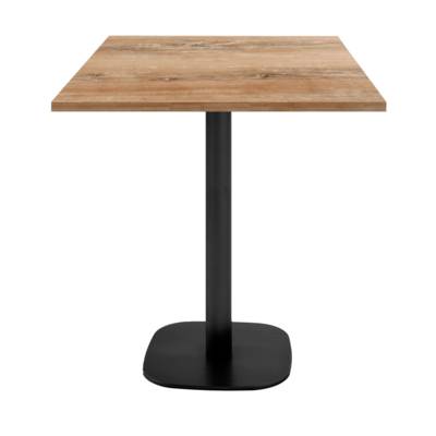 Mange-debout snack pied noir 70x70cm chene slovene - intérieur - RestooTab