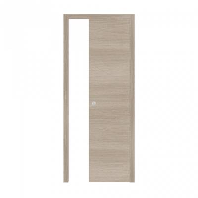 Porte coulissante alvéolaire COME décor chêne blond - 204 x 73 cm - tire - Gedimat - SIFISA