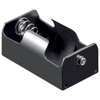 Support batterie pour 1 Piles D Mono Push Button - GOOBAY