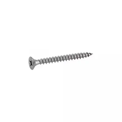 Vis aggloméré tête fraisée Pozidriv Inox A2 (Modèle : 62305) - Ø 5 x 25 mm - BTE 200 - ACTON - 623055X25