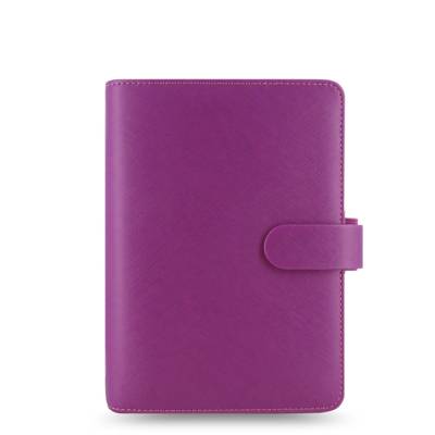 Agenda organiseur "Saffiano" format Personal Framboise - FILOFAX