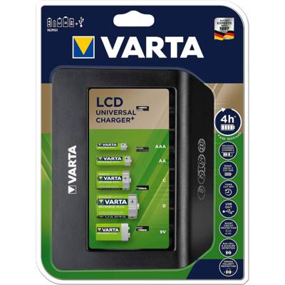 Chargeur LCD universel Charger+ avec port USB sans Accus - VARTA