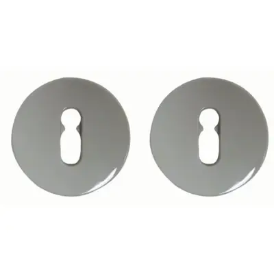 Paire de rosace Gris 67 NORMBAU serrure Trou de clé S80/TDC - 0247110 GRIS 67