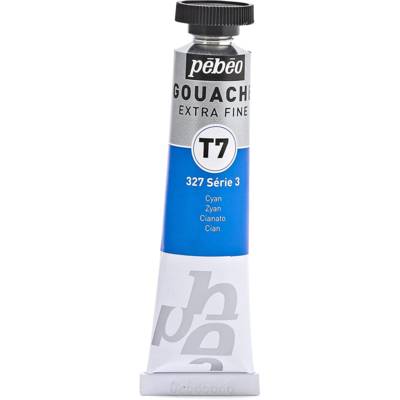 Tube 20ml Peinture Gouache T7 extra fine CYAN - PÉBÉO