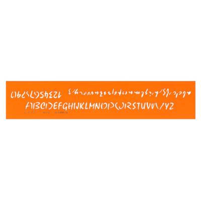 Trace Lettres Mistral n°12 Matière Biosourcée Orange - MINERVA