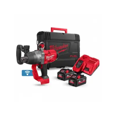 Boulonneuse 1″ ONE-KEY™ fixation O'Ring M18 ONEFHIWF1-802X - MILWAUKEE - avec 2 batteries 8Ah - chargeur - HD BOX - 4933499254