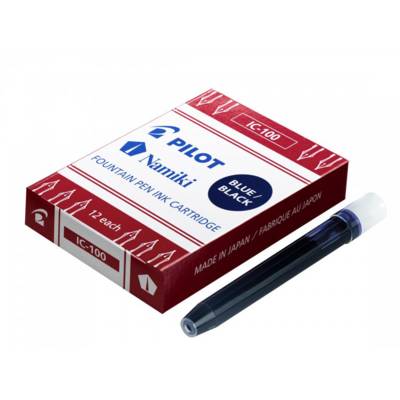 Etui de 12 Cartouches d'encre Namiki IC-100 pour Stylo Capless Bleu nuit - PILOT