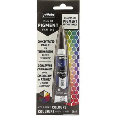Fluid Pigment - Concentré pour Coloration de Résine - Origine Naturelle Bleu 20 ml - PÉBÉO