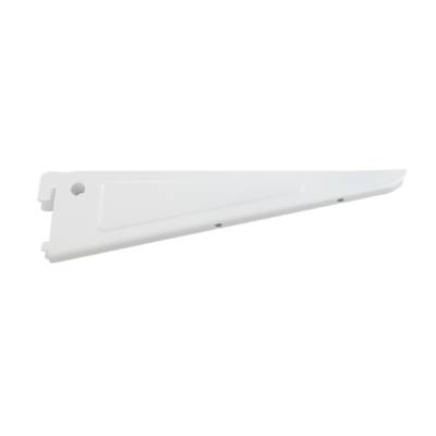 Console murale acier double pas laquée blanche long.470mm en vrac 1 pièce - Gedimat - VYNEX