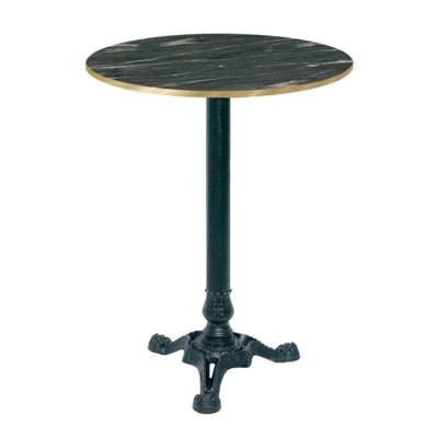 Mange-debout pied noir Ø60cm calypso chants laiton - intérieur - RestooTab