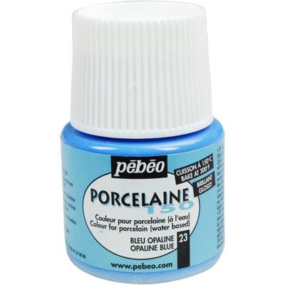Flacon 45 ml Peinture P150 porcelaine Coloris Bleu opalin - PÉBÉO