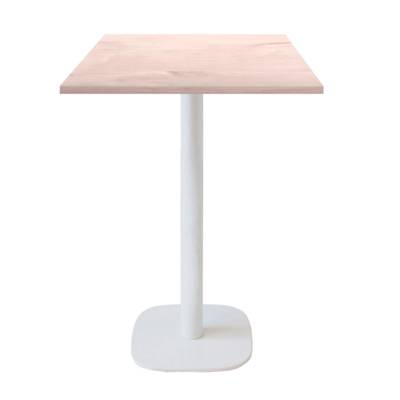 Mange-debout pied blanc 60x60cm chene bosco - intérieur - RestooTab