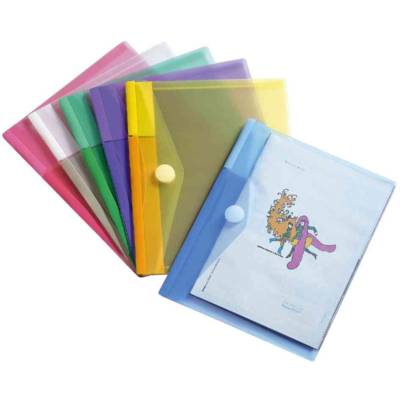 Sachet de 6 porte documents A6 TCollection en PP 20/100e Assortis - TARIFOLD