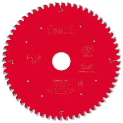Lame pour scie circulaire portative sans fil FREUD - Ø190 2,1/1,4 AL30 Z60 BA -5° - F03FS10077 -FR13L002HC