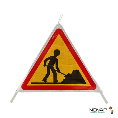 Tripode de signalisation de travaux + housse de transport - NOVAP - 3342000