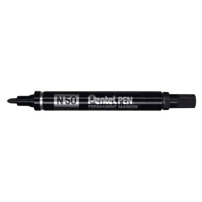Marqueur permanent N50 Pointe ogive 2 mm Noir - Pentel