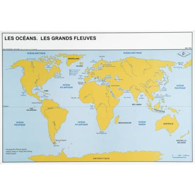 Planches éducatives sur les océans: les grands fleuves dans le monde – Ulmann