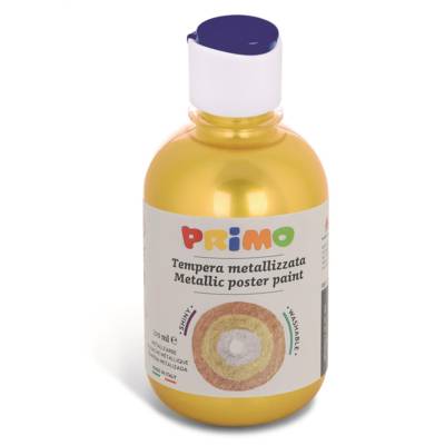 Flacon Gouache Ready-Mix Mettalic 300 ml Bouchon Flux Control Jaune 210 - PRIMO