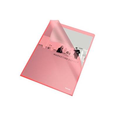 Boîte de 100 pochettes-coin Copy Safe en polypropylène 11/100e rouge - ESSELTE